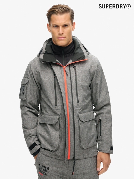 Superdry Grey Ski Peak Rescue Jacket (AR9057) | £300