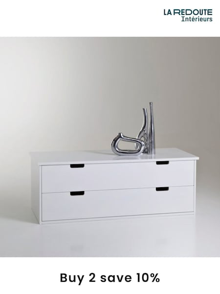La Redoute Intérieurs White Crawley Chest of 2 Drawers (AR9171) | £180