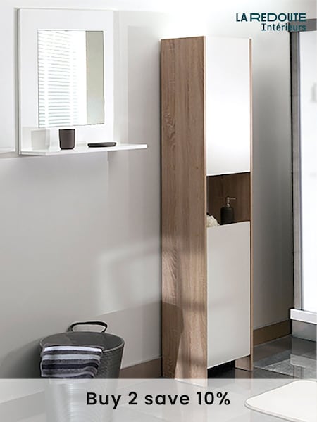 La Redoute Intérieurs Oak Banero Bathroom Column Storage Unit (AR9176) | £180
