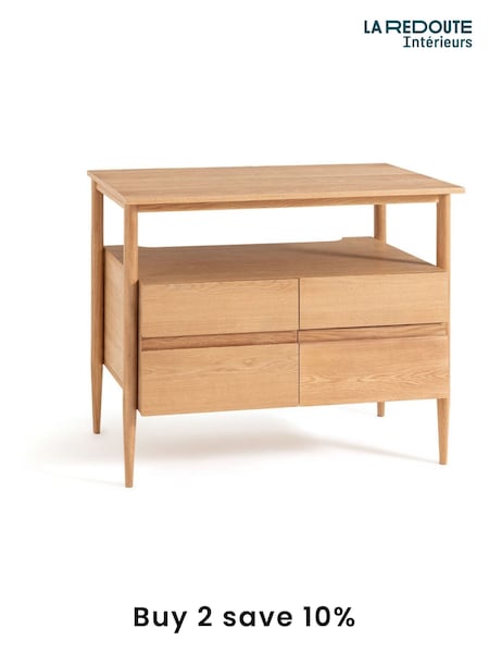La Redoute Intérieurs Oak Laval Veneer Bathroom Vanity Unit (AR9177) | £375