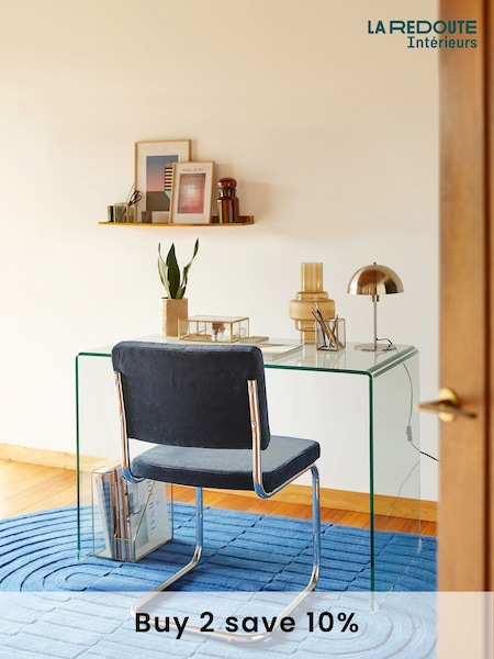 La Redoute Intérieurs Glass Transparent Joan Tempered Glass Console Desk (AR9204) | £485