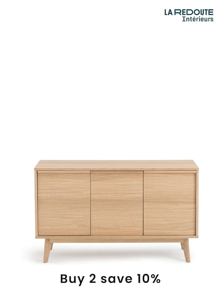 La Redoute Intérieurs Oak Aram Oak Veneer 3-Door Sideboard (AR9216) | £510