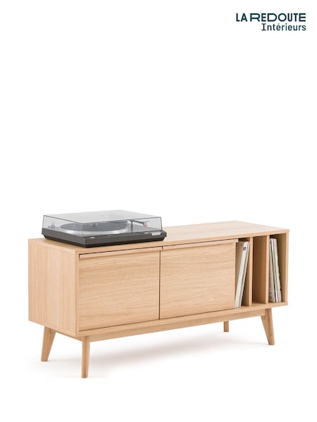 La Redoute Intérieurs Natural Aram Vinyl Record Cabinet (AR9236) | £485