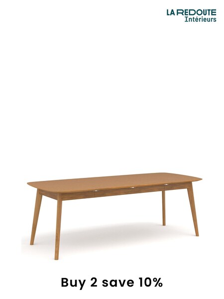 La Redoute Intérieurs Medium Oak Aramis Extendable 4 to 10 Seater Dining Table (AR9241) | £750