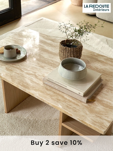 La Redoute Intérieurs Travertine Caliste Travertine Coffee Table (AR9242) | £465