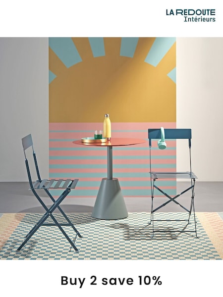 La Redoute Intérieurs Terracotta Green Klapi Metal Garden Table (AR9264) | £260