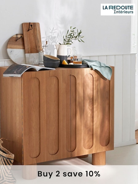La Redoute Intérieurs Oak Cannelo Veneered Bar Storage Cabinet (AR9318) | £710