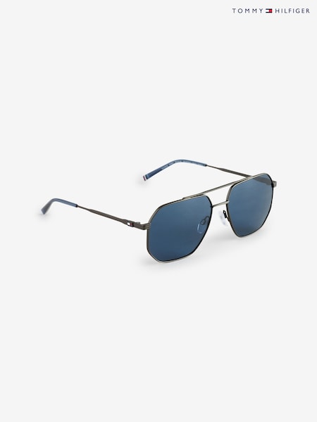 Tommy Hilfiger Black Rectangular Sunglasses (AR9338) | £130