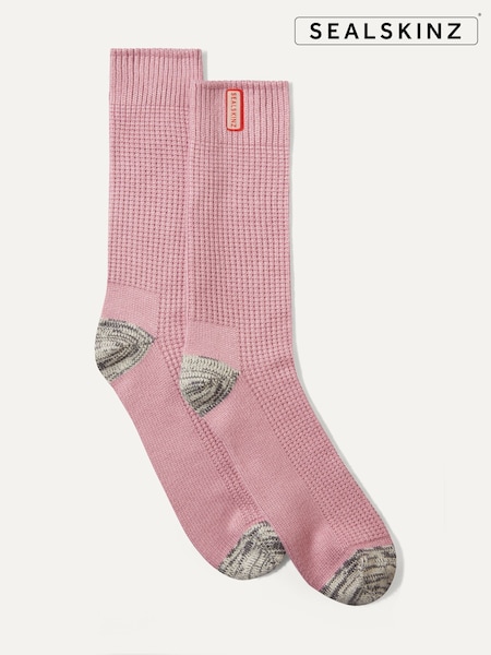 Sealskinz Bradenham Bamboo Mid Length Lightweight Waffle Knit Socks (AR9474) | £18