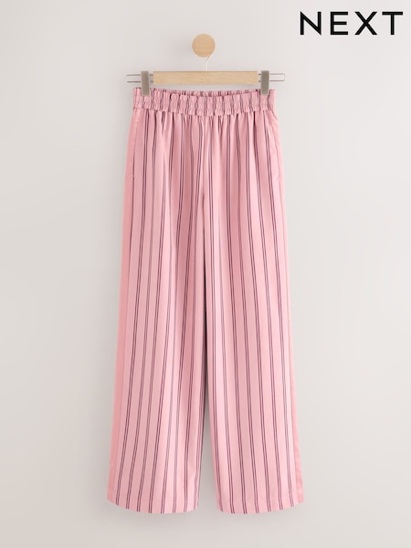 Pink Stripe Soft Touch Straight Leg Striped Trousers (AR9507) | £0