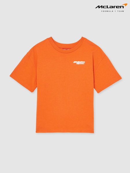 Reiss Papaya Nakata 13-14 yrs McLaren F1 Team Oversize Logo T-Shirt Unisex Fit (AR9595) | £34