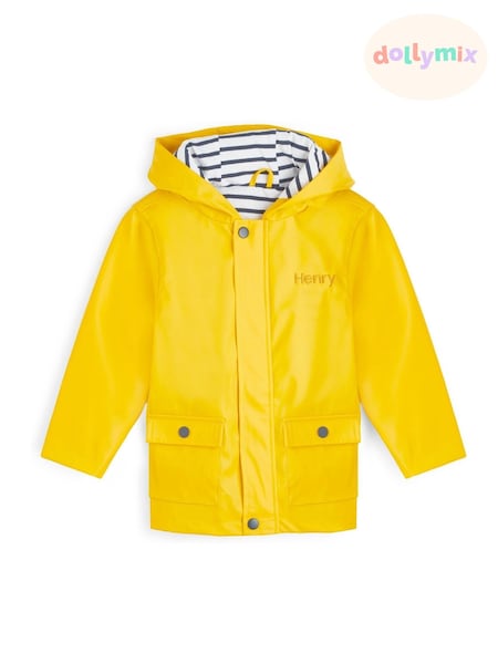 Personalised Boys Embroidered Rain Jacket by Dollymix (AR9668) | £30
