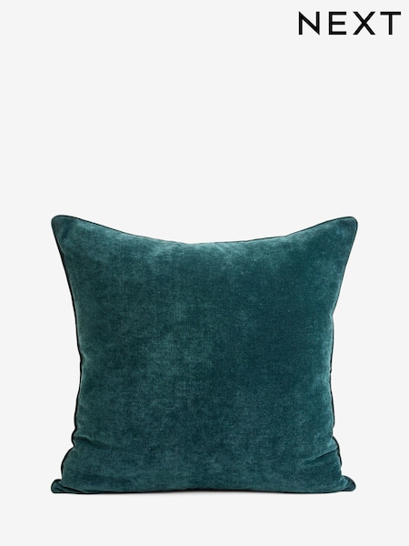 Teal Blue 59 x 59cm Soft Velour Cushion (AR9686) | £18