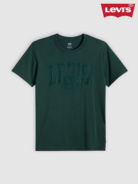 Levi's® Green Graphic Crewneck 100% Cotton T-Shirt (AT0169) | £32