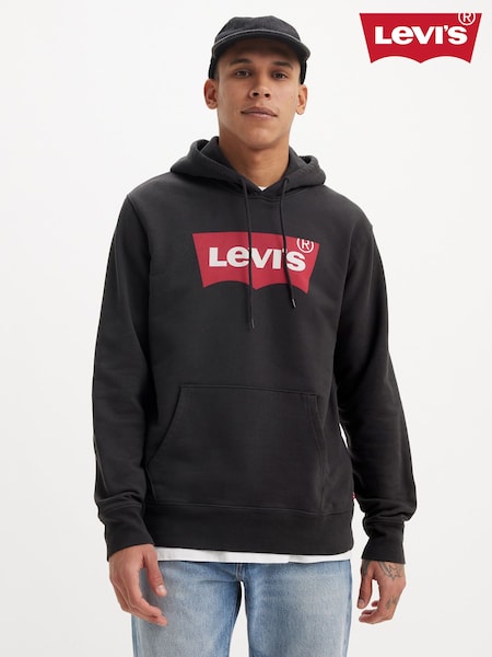 Levi's® Black Standard Graphic 100% Cotton Hoodie (AT0213) | £60