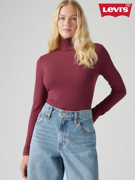 Levi's® Red Dreamy Turtleneck T-Shirt (AT0262) | £40