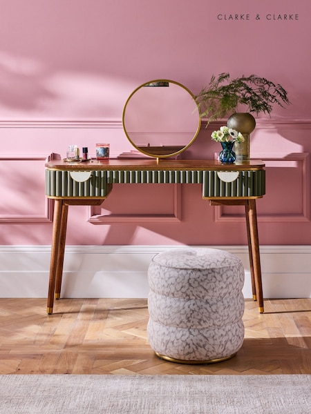 Clarke & Clarke Green Calisto Dressing Table (AT0389) | £729