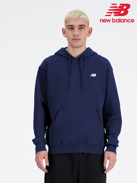 New Balance Navy Mens Sport Essentials French Terry Hoodie (AT0407) | £60