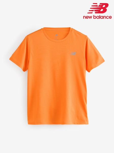 New Balance Orange Womens Essentials T-Shirt (AT0604) | £32