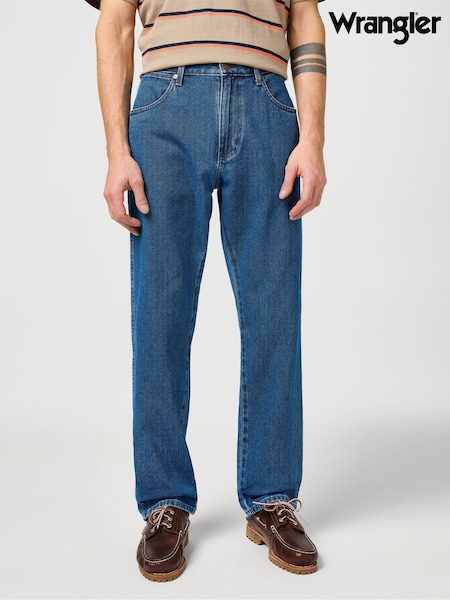 Wrangler Dark Stone Straight Fit Frontier Jeans (AT0701) | £75