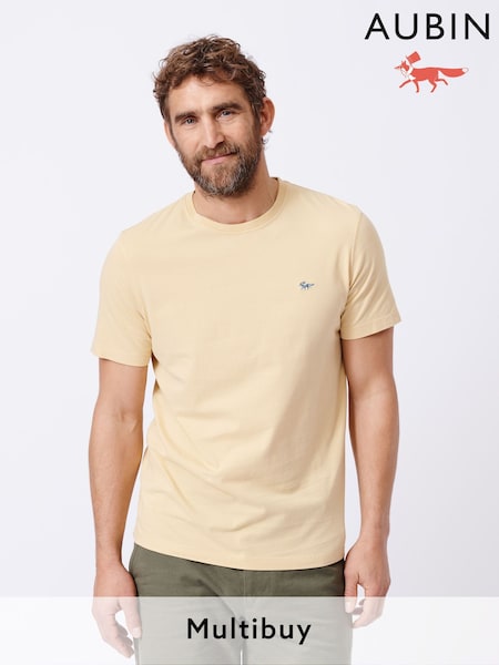 Aubin 100% Cotton White T-Shirt (AT0857) | £35
