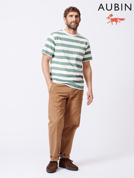Aubin Green Santon Relaxed T-Shirt (AT0858) | £49