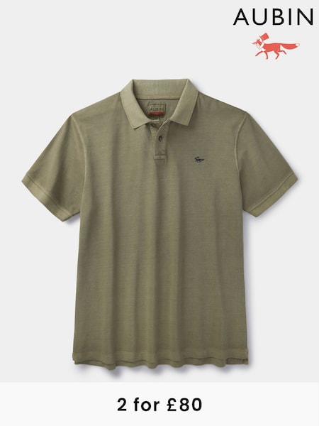 Aubin Lusby 100% Cotton Pique Polo Shirt (AT0884) | £59