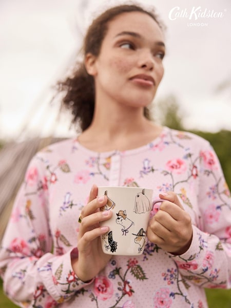 Cath Kidston Set of 4 White Halloween Spooky Dog Stanley Mugs (AT1010) | £16