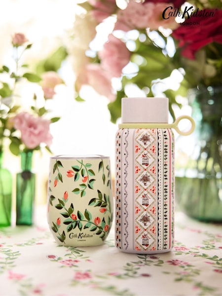 Cath Kidston Stainless Steel Bottle and Travel Mug Set (AT1013) | £36
