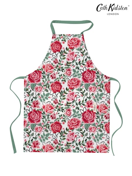 Cath Kidston Red Dolly Rose Kitchen 100% Cotton Textiles Set (AT1033) | £63