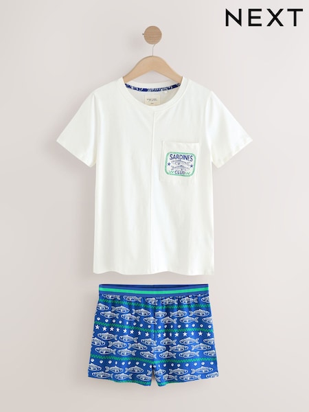 Blue Fish Short Set Pyjamas (AT1143) | £16