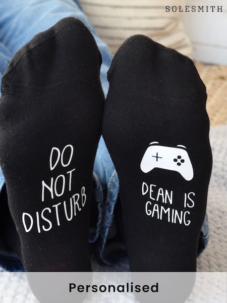 Solesmith Do Not Disturb Gaming Black Socks (AT1206) | £16