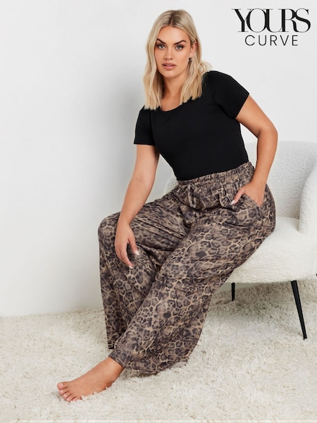 Yours Curve Animal Lounge Trousers (AT1313) | £32