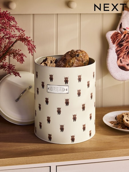 Natural Hamish Badge Bread Bin (AT1397) | £30