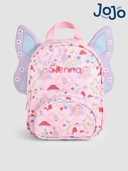 JoJo Maman Bébé Personalised Fairy Printed Backpack with Wings (AT1518) | £28