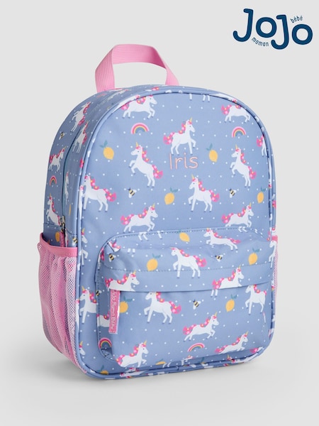JoJo Maman Bébé Purple Personalised Unicorn Medium Backpack (AT1525) | £32