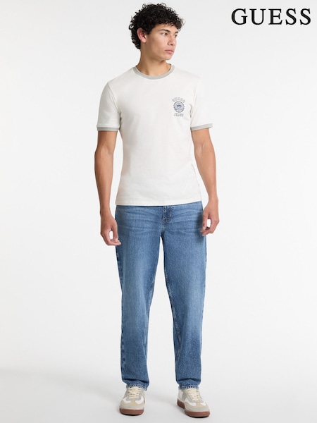 Guess Jeans Blue Denim Relaxed Fit Tapered 100% Cottton Jeans (AT1558) | £75