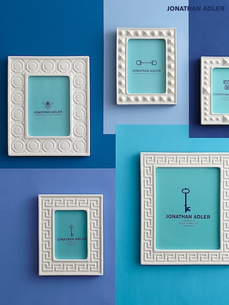 Jonathan Adler White Charade Greek Key Frame (AT1567) | £75