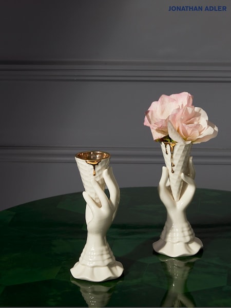 Jonathan Adler Gold Gilded I Scream Vase (AT1589) | £95