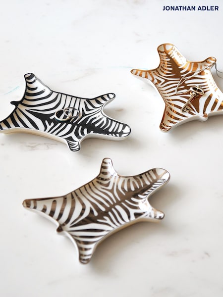 Jonathan Adler Silver Zebra Stacking Dish (AT1595) | £40
