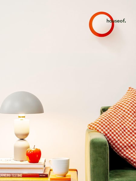 Houseof. Peel Orange Opal Disk Wall Bathroom Light (AT1605) | £130