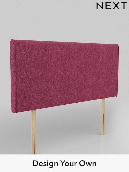 Cotswold Chenille/Dark Raspberry Pink Contemporary Headboard (AT1883) | £245
