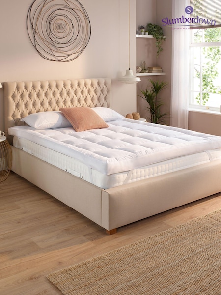 Slumberdown White Sleep Soundly Climate Control Extra Deep 10cm Mattress Topper (AT1923) | £45 - £75