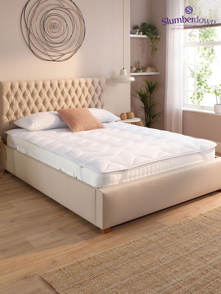Slumberdown White Sleep Soundly Climate Control Mattress 25cm Topper (AT1927) | £30 - £40