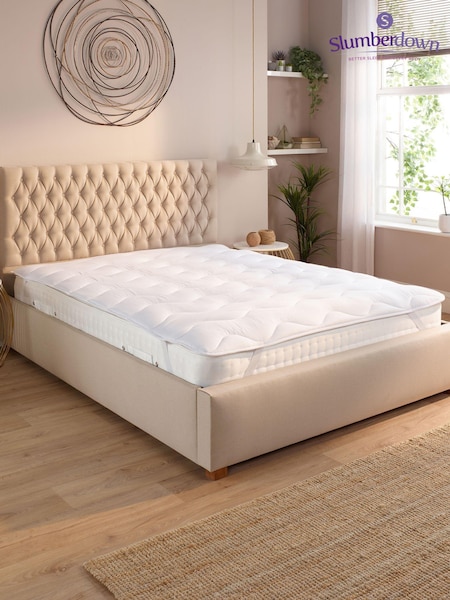 Slumberdown White Sleep Soundly Mattress 2.5cm Topper (AT1929) | £25 - £35