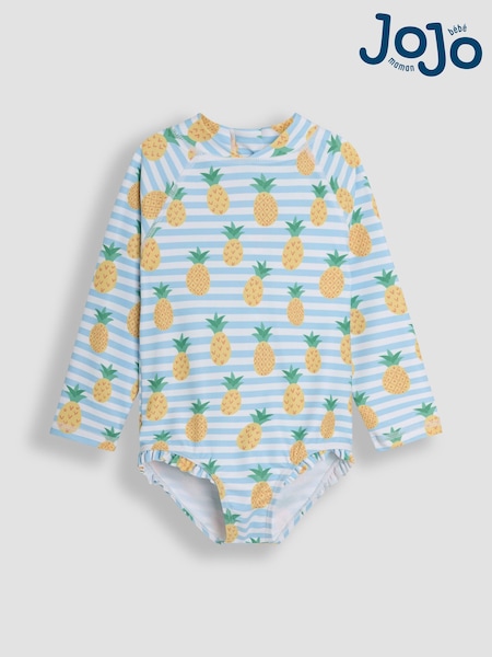JoJo Maman Bébé Stripe Long Sleeve Swimsuit (AT1975) | £20 - £23