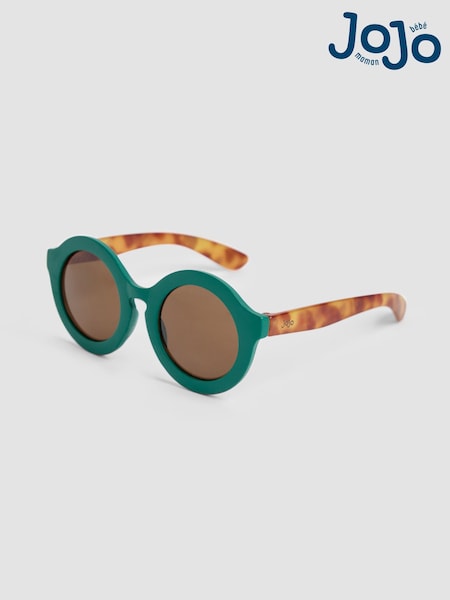 JoJo Maman Bébé Khaki Rounded Sunglasses (AT2052) | £12.50
