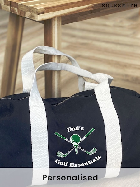 Personalised Golf Essentials Barrel Bag by Solesmith (AT2166) | £45