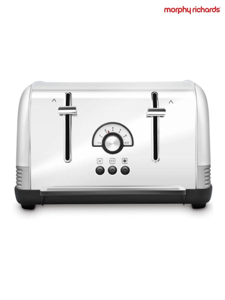 Morphy Richards Black/White Venture Retro 4 Slice Toaster (AT2356) | £65