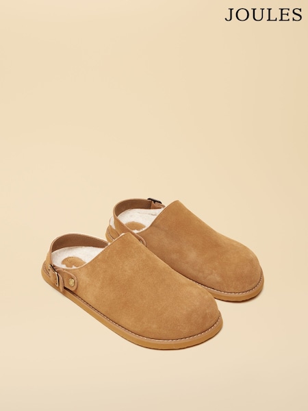 Joules Mens Hampden Chestnut Brown House Shoes (AT2397) | £55